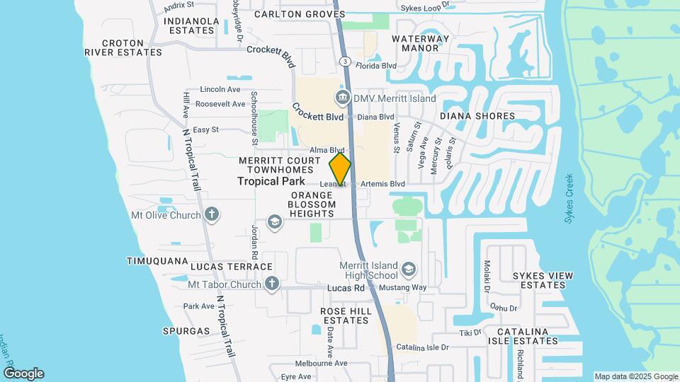 1365 N Courtenay Pkwy Map and Location Details