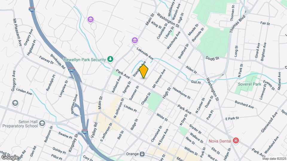 201 Watchung Ave Map and Location Details