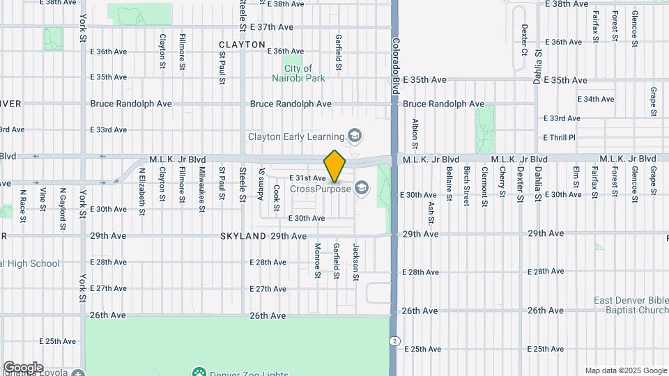3065 Garfield St Map and Location Details