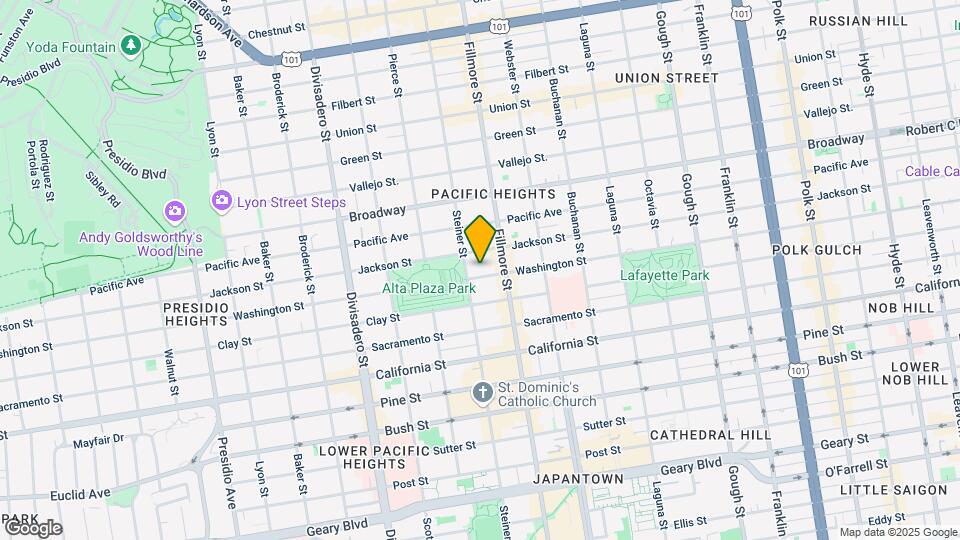 2566 Washington St Map and Location Details