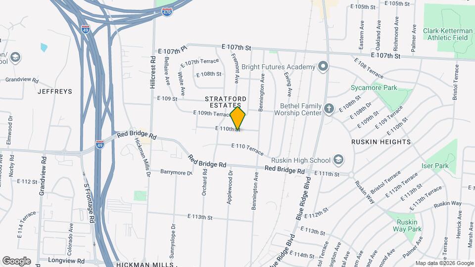 6409 E 110th St Map and Location Details