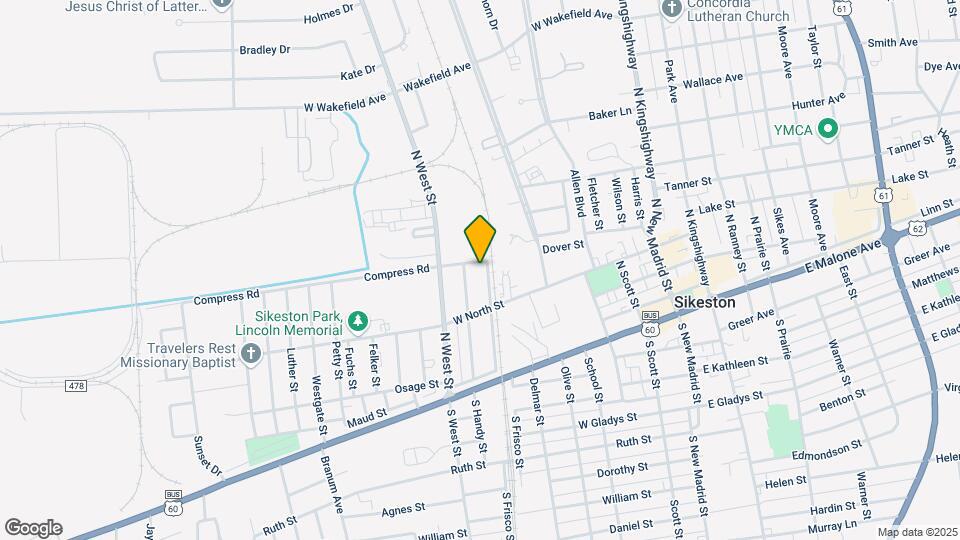 227 N Frisco St Map and Location Details