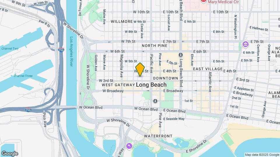 315 W 3rd St, Unit 305 Mapa y Detalles de la Ubicación