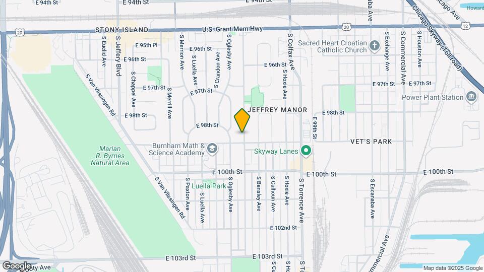 9848 S Yates Blvd Map and Location Details