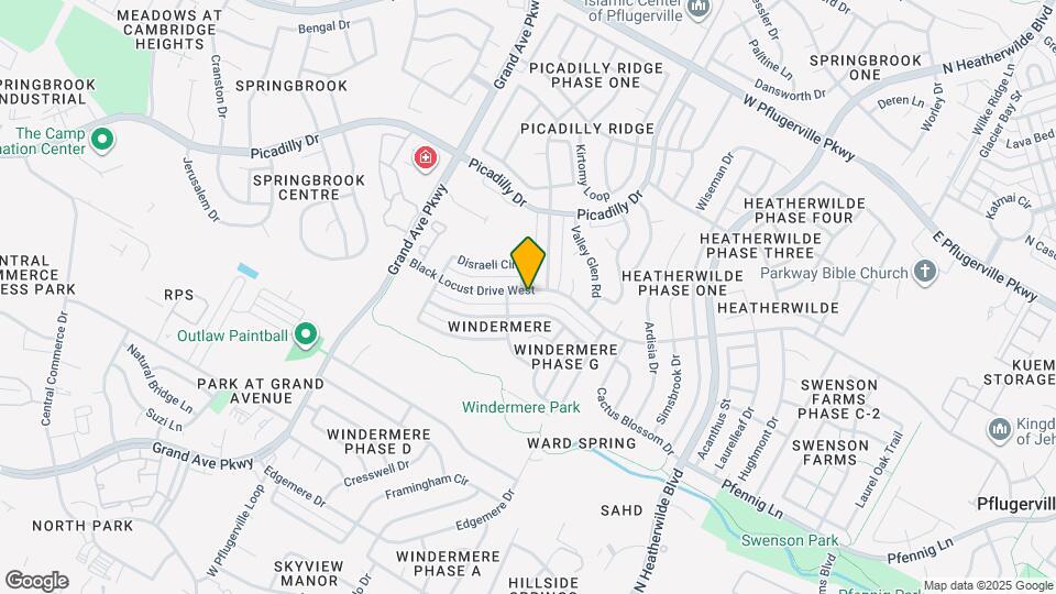 1007 Black Locust Drive West Map and Location Details