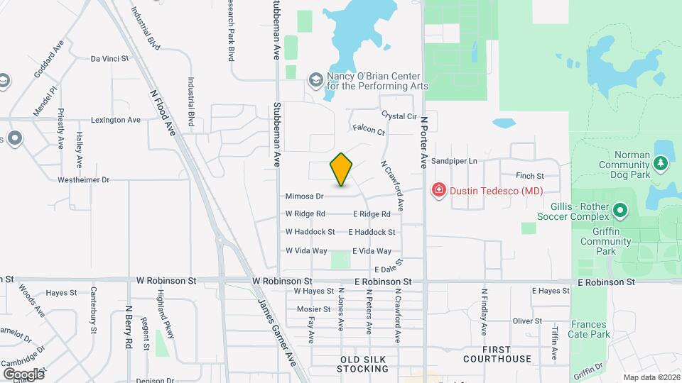 401 Mimosa Dr Map and Location Details