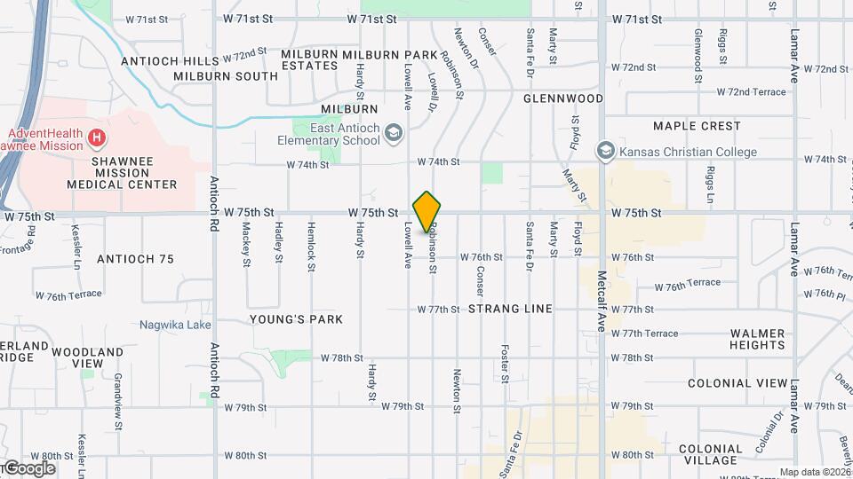 7516 Robinson St Map and Location Details