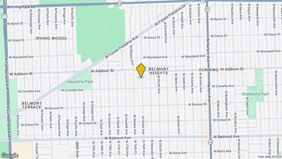 3532 N Oriole Ave, Unit Garden Unit Map and Location Details