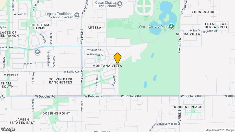 8707 S 40th Dr Map and Location Details