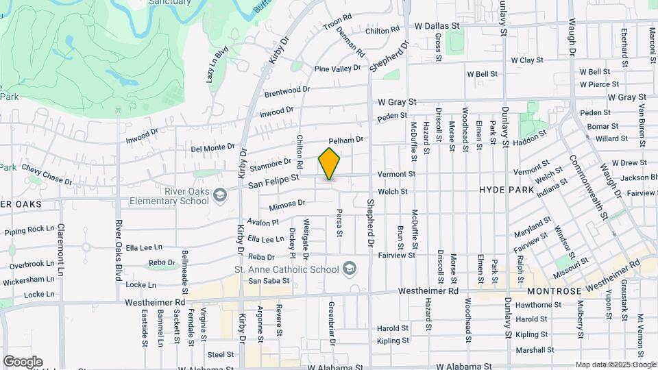 2206 Welch St Mapa y Detalles de la Ubicación