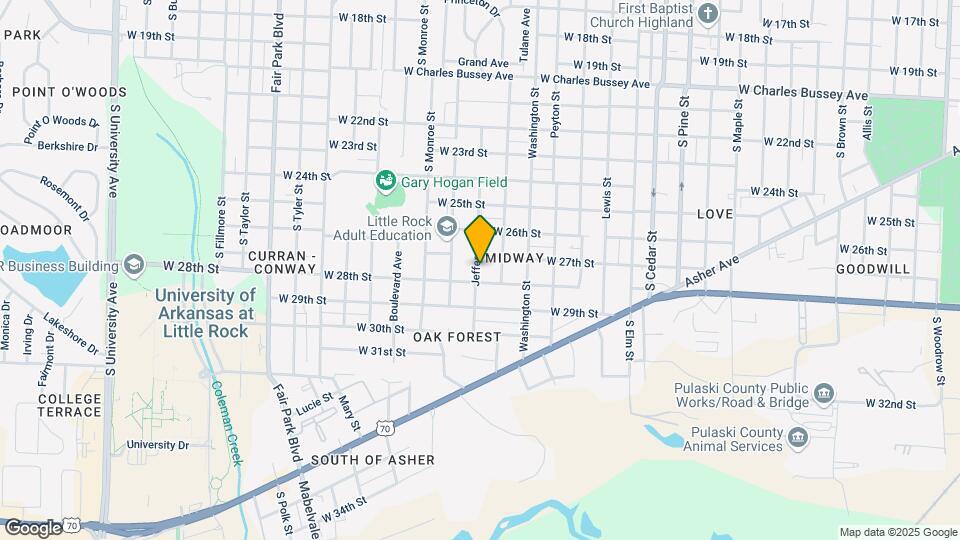 2709 Jefferson St Map and Location Details