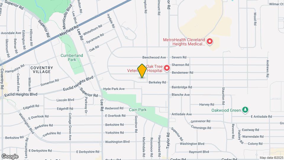 3353 Berkeley Rd Map and Location Details