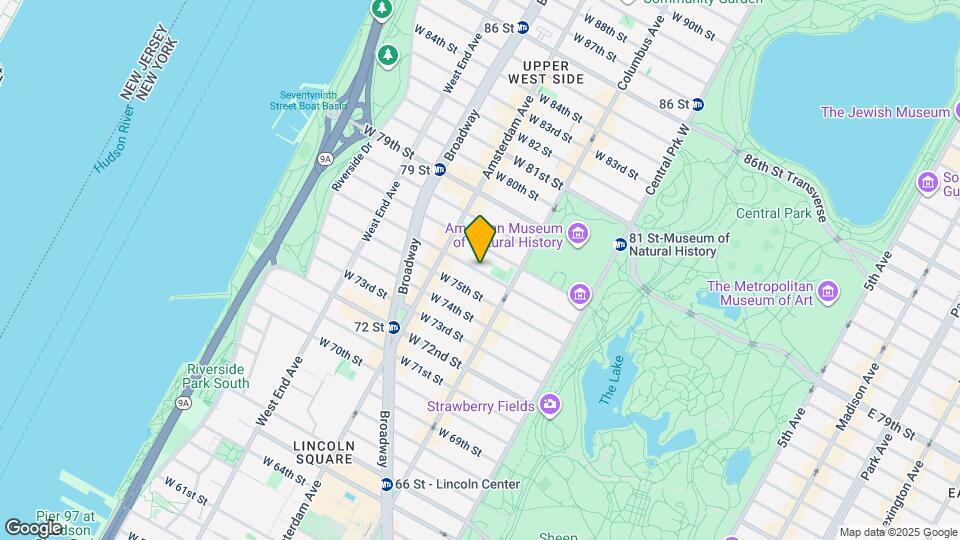 161 W 76th St Map and Location Details