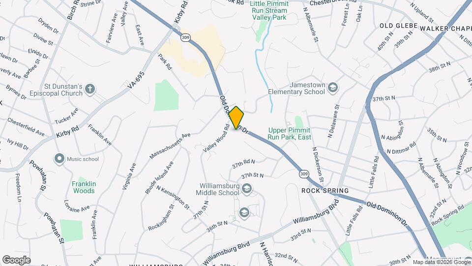 6125 Old Dominion Dr Map and Location Details