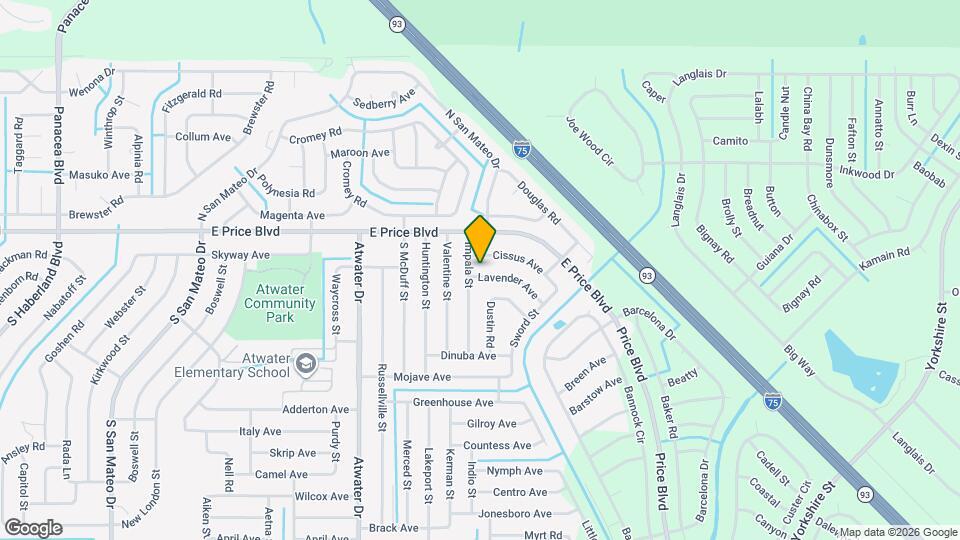 5526 Lavender Ave Mapa y Detalles de la Ubicación