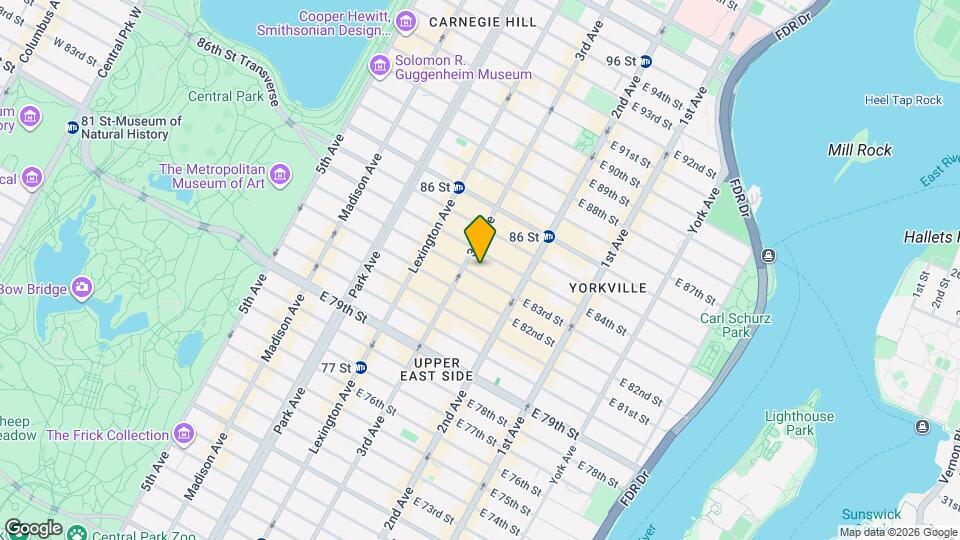 207 E 83rd St Map and Location Details