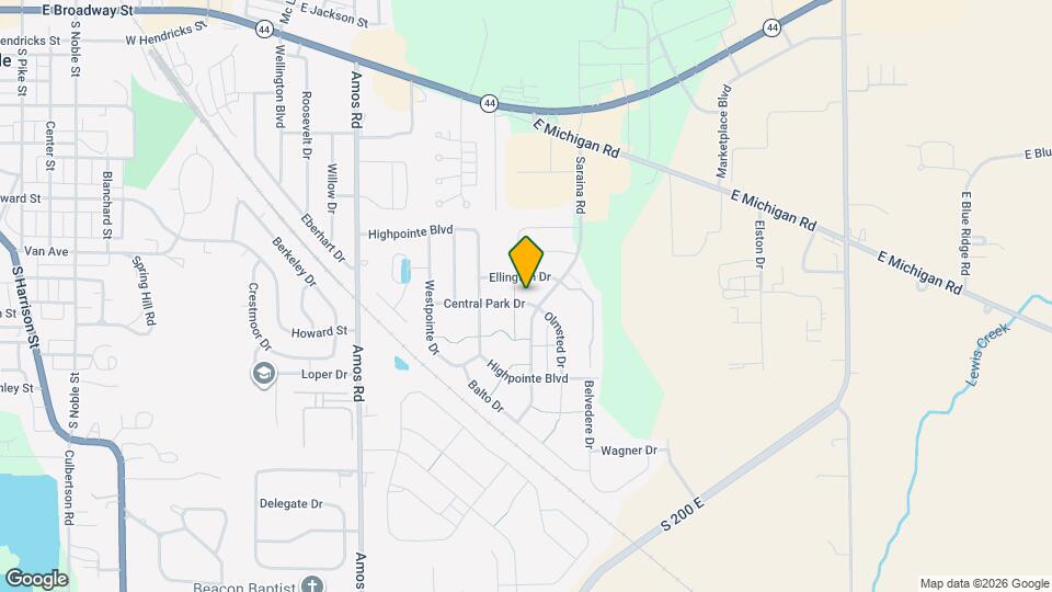 1334 Central Park Dr Map and Location Details