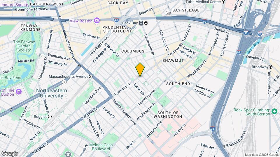 672 Tremont St Mapa y Detalles de la Ubicación
