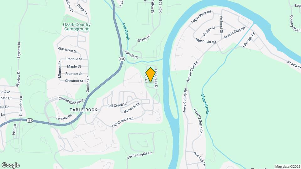 Fall Creek Condominiums Map and Location Details