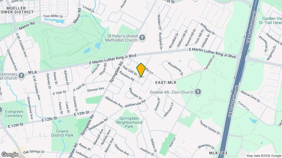 1805 Rhodes Rd Map and Location Details