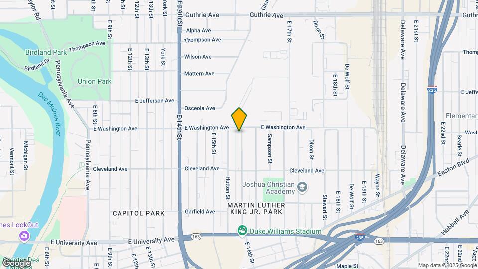 1526 E 16th St Map and Location Details