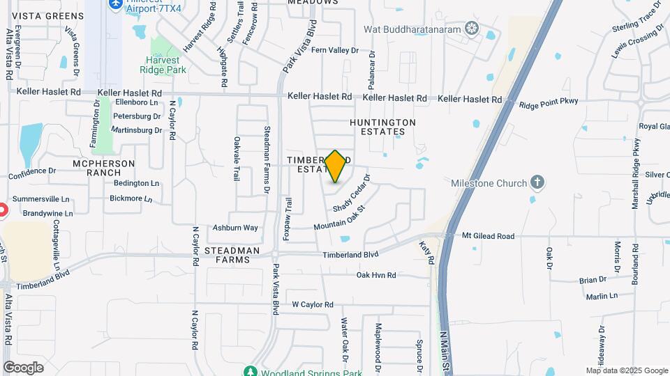 12721 Cedar Hollow Dr Map and Location Details