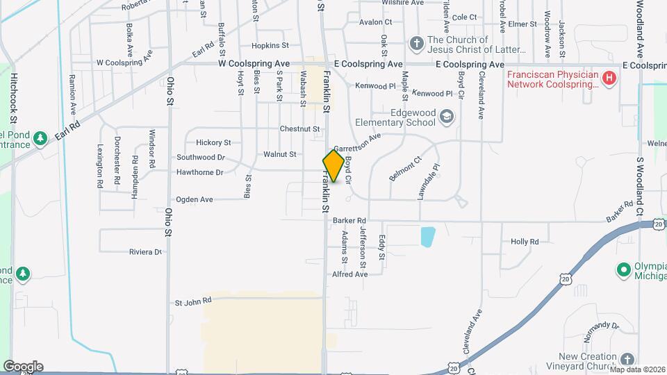 3528 Franklin St Map and Location Details