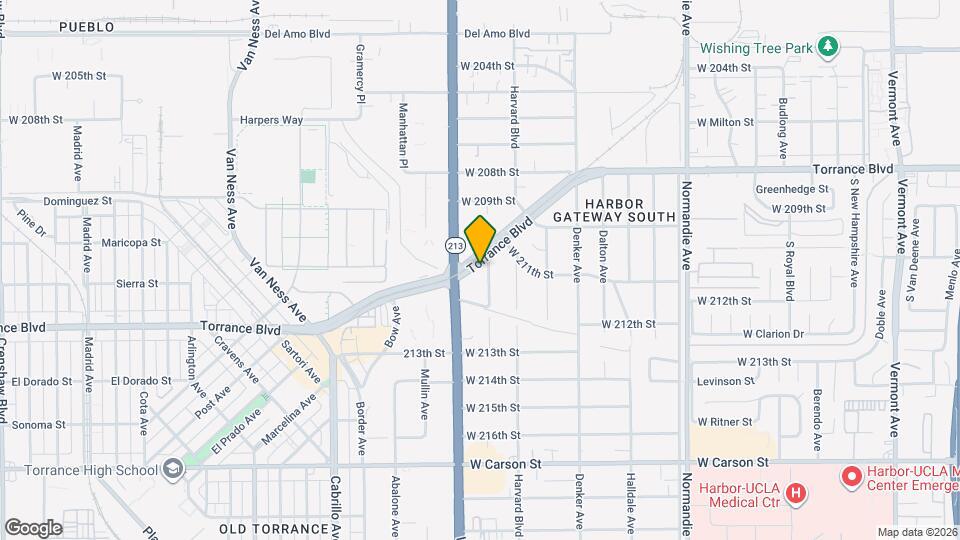 21115 Hobart Blvd Map and Location Details