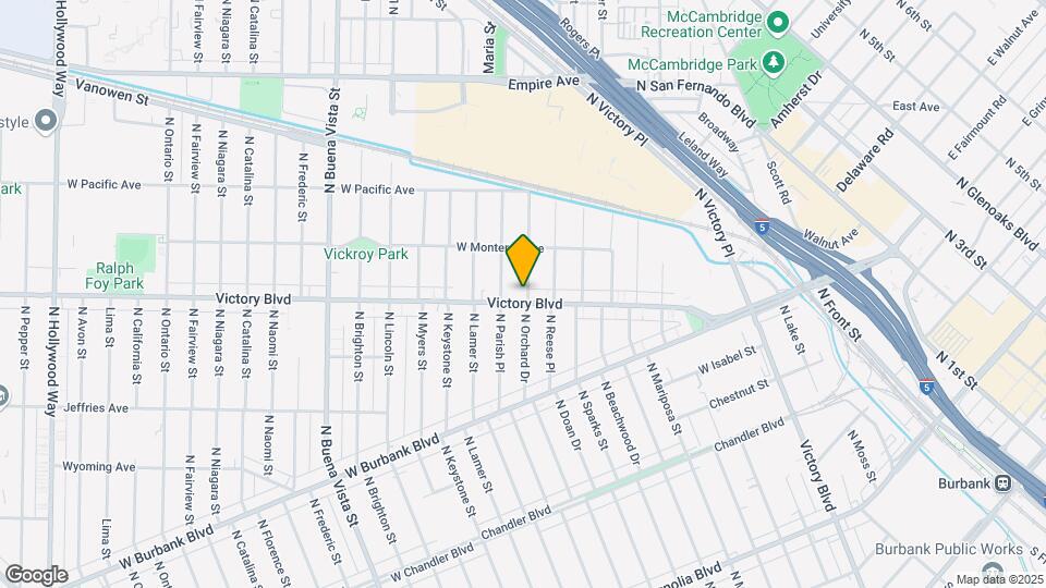 1801 W Victory Blvd Map and Location Details