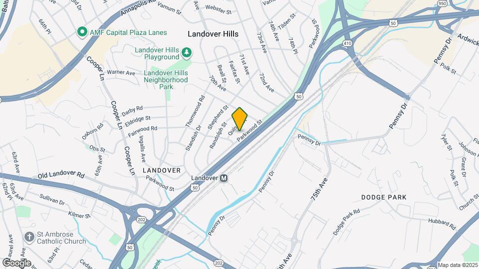 6906 Parkwood St Map and Location Details