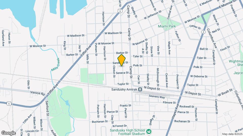 1415 Pearl St Map and Location Details
