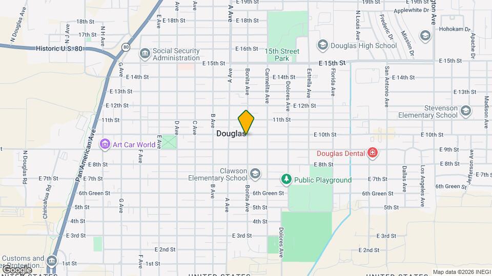 1165 E 10th St Map and Location Details