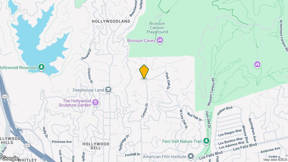 2547 Canyon Dr Map and Location Details