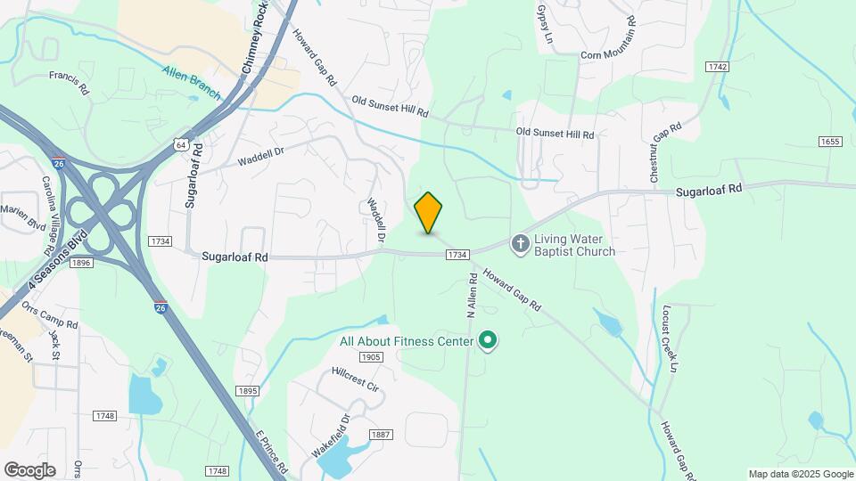 3980 Howard Gap Rd Map and Location Details