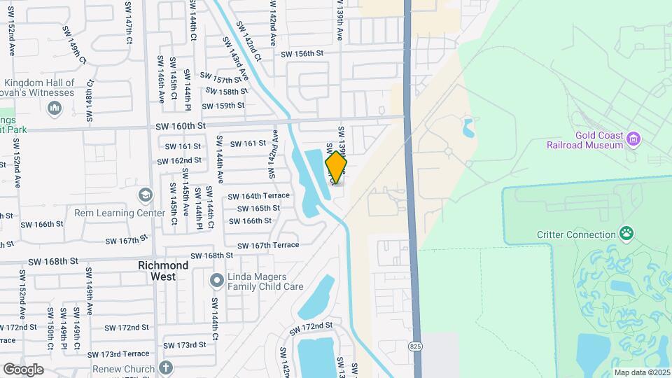 13934 SW 164th St Map and Location Details