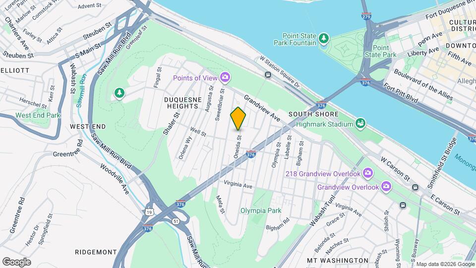 186 Oneida St Map and Location Details