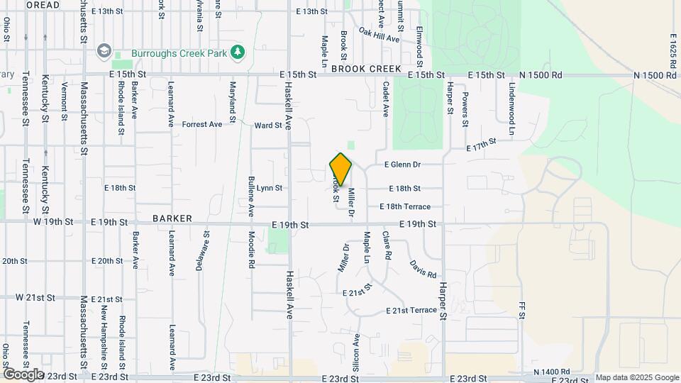 1800 Brook St Map and Location Details