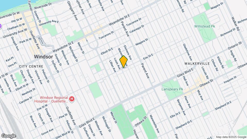 719 Erie St E Map and Location Details