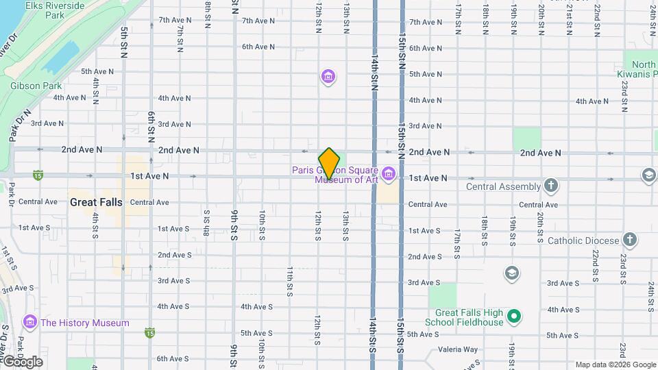 1210 1st Ave N Map and Location Details