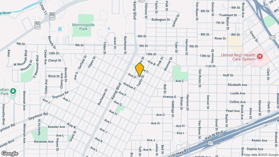 1314 Taylor St Map and Location Details