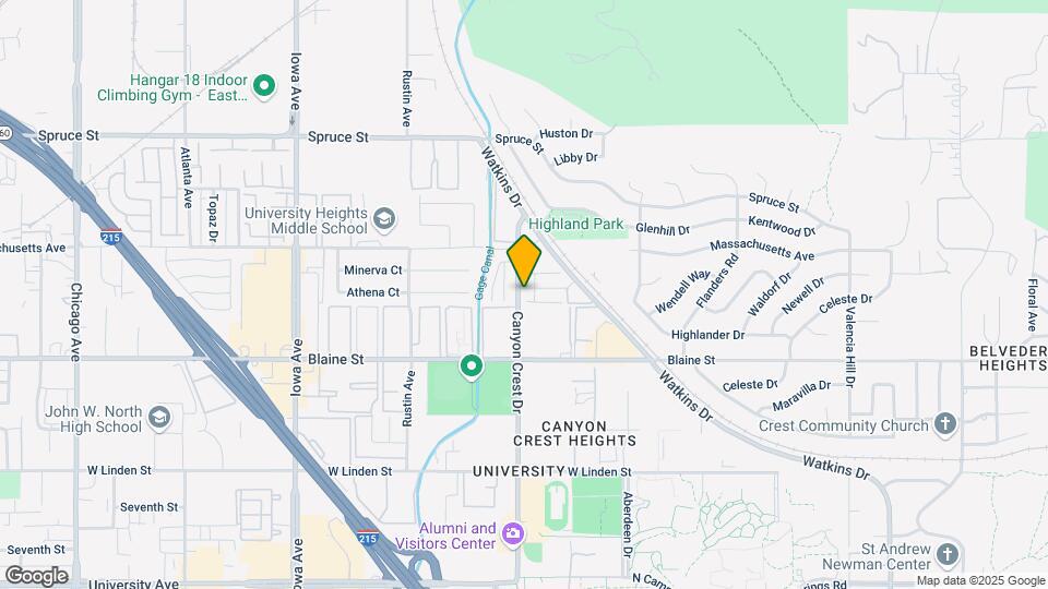 3060 Canyon Crest Dr Map and Location Details