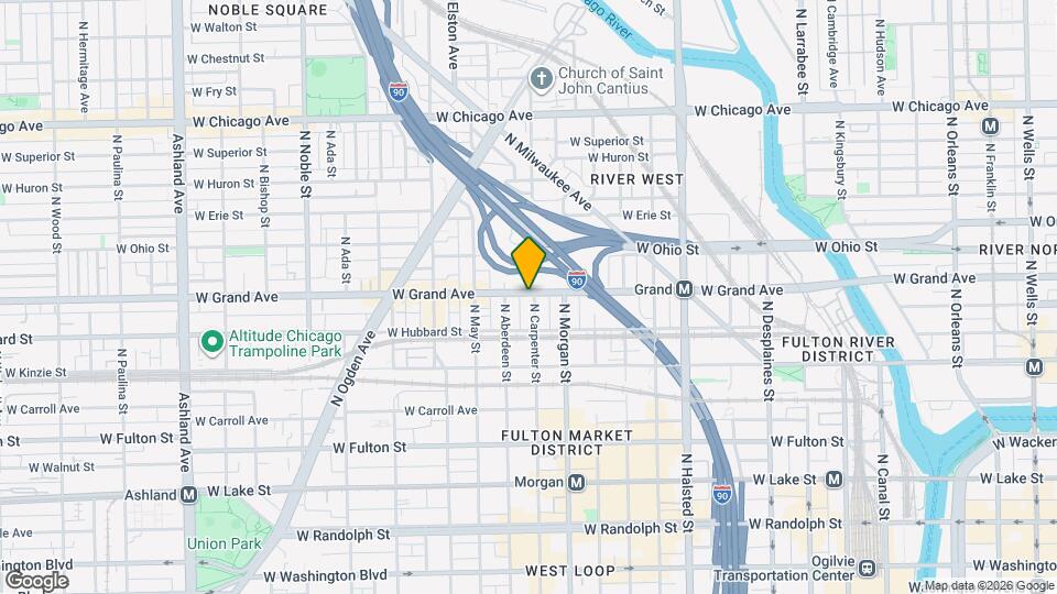 1043 W Grand Ave, Unit 2 Map and Location Details