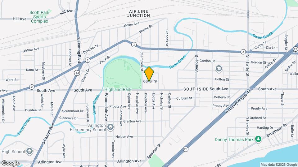 1579 Colton St Map and Location Details