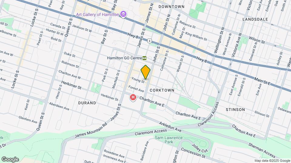 55 Young St Map and Location Details