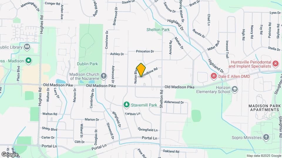 1002 Woodbine Rd Map and Location Details