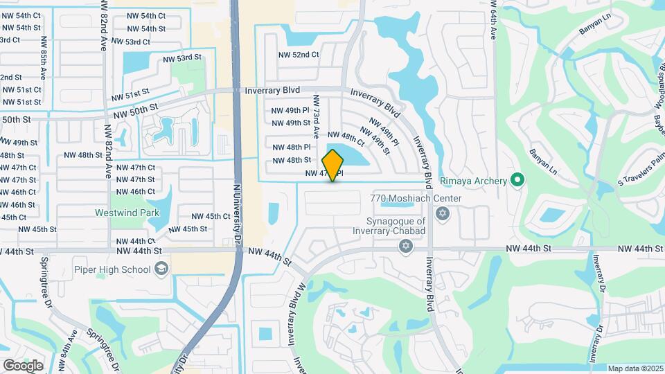 7201 NW 46th Ct Map and Location Details