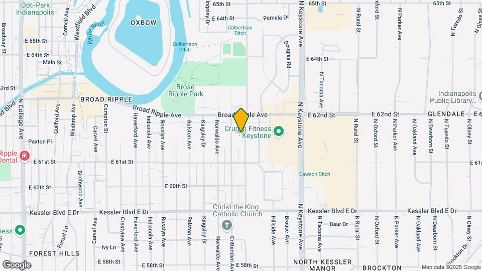 6164 Evanston Ave Map and Location Details
