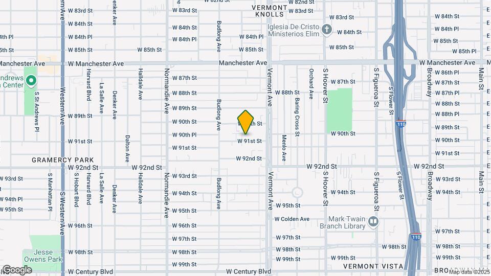 1053 W. 91st Street Map and Location Details