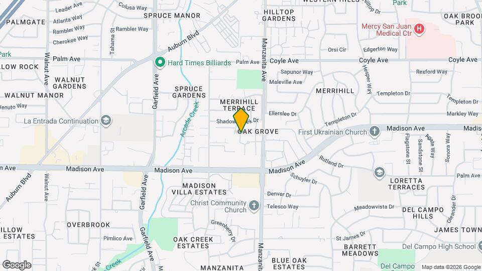 5814 Shadow Creek Dr Map and Location Details