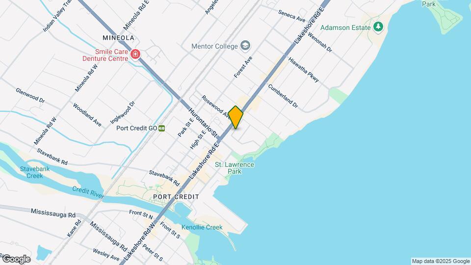 Port Credit Village Map and Location Details